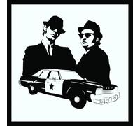 The Blues Brothers - Vintage Retro Advertising Wall Tin Plaque Large Square 20x20cm Pub Shed Bar Man Cave Home Bedroom Office Kitchen Gift Metal Sign