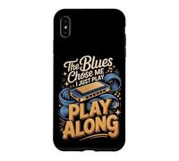 The Blues Chose Me I Just Play Along Harmonica Case for iPhone XS Max