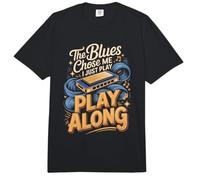 The Blues Chose Me I Just Play Along Harmonica Comfort Colors Adult Heavyweight T-Shirt