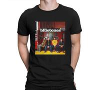 The-Bluetones-est-Tshirt-for-Men-Poster-Round-Neck-Pure-Cotton-Men-T-Shirt-Distinctive-Birthday-Gifts Black