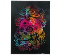 The Bo Tree Cotton Wall Hanging Ancient Art Craft Bright Colourful Tapestry 112x78cm (Day of The Dead Skull)