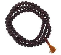 The Bo Tree Fair Trade 108 Plain Rosewood Mala Beads 8mm Hand Made in Nepal Buddhist Hindu Meditation Buddha Yoga Rosary