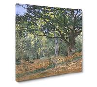 The Bodmer Oak Tree by Claude Monet Canvas Print | Gallery Wrapped 30mm Frame Wall Art | 14x14 inches | Ready to Hang | Modern Landscape Picture | Living Room Bedroom Lounge Office
