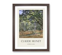 The Bodmer Oak Tree By Claude Monet Exhibition Museum Painting Framed Print | A2 Walnut Framed Wall Art | Ready to Hang | Modern Floral Picture | Living Room Bedroom Lounge Office