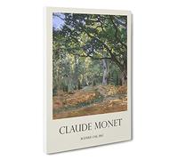 The Bodmer Oak Tree Claude Monet Canvas Print | Gallery Wrapped 30mm Frame Wall Art | 30x20 inches | Ready to Hang | Impressionist Landscape Picture | Living Room Bedroom Lounge Office