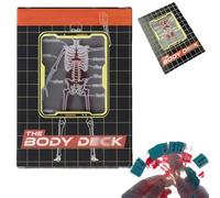 The Body Deck,Decks of Translucent Playing Cards,Waterproof Playing Cards,Playing Card,Body Deck for Magic Game,3d Image of The Human Body,Rich Funny