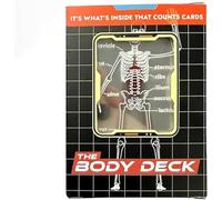 The Body Deck Educational Playing Cards, 3D Transparent Skeleton Design, Interactive Anatomy Learning Cards