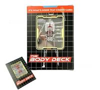 The Body Deck: Funny Translucent Human Anatomy Playing Cards - Skeleton Model Playing Cards Kit with 3D Human Body Images for Magic Games & Educational Discovery