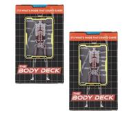 The Body Deck, Funny Transparent Human Anatomy Playing Cards, 3D Image Anatomy Art Card Deck, Waterproof Plastic Clear Playing Cards, Educational Gift for Card Collectors (2set)