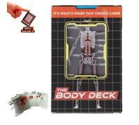 The Body Deck, Funny Transparent Human Anatomy Playing Cards, 3D Image Anatomy Art Card Deck, Waterproof Plastic Clear Playing Cards, Educational Gift for Card Collectors (1set)
