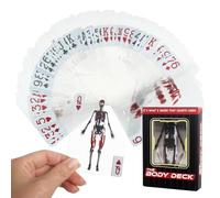 The Body Deck, Halloween Skeleton Playing Cards, Transparent Human Playing Cards, 3D Image of Human Body, Mannequin Body Deck, Skeleton Playing Cards, Halloween Games, Halloween Party