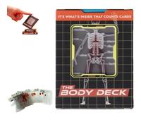 The Body Deck, Skeleton Anatomy Playing Cards, Human Anatomy Flashcards, Playing Cards, Transparent Picture Cards, Ideal for Students, Educators and Collectors, Decks of Translucent Playing Cards