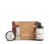The Body Shop Almond Milk Essentials Gift Set (Shower Cream 250ml + Body Yogurt 200ml + Hand Balm 30ml), Soothing Christmas Trio with Almond Milk, Gentle Care for Dry & Sensitive Skin, Vegan