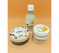 THE BODY SHOP ALMOND MILK & HONEY SET OF 3 ITEMS, 200ml , 245g, 250ml. S24B