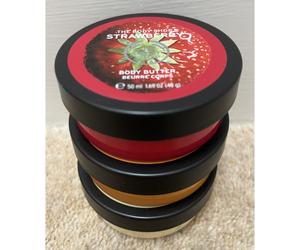 The Body Shop Body Butter Gift Set Strawberry Satsuma Moringa 3 x 50ml