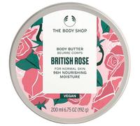 The Body Shop British Rose Body Butter (1x 200ml), Body Moisturiser with Shea Butter, Body Cream for Normal Skin, 96H Nourishing Moisture, Body Care, Vegan Formula