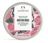 THE BODY SHOP BRITISH ROSE BODY BUTTER BIG 200ML TUB 96HOUR NOURISHING MOISTURE