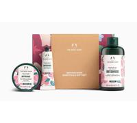 The Body Shop British Rose Essentials Gift Set (Shower Gel 250ml + Body Yogurt 200ml + Hand Cream 30ml), Floral Festive Trio with Rose Extract, Softening & Hydrating Body Care, Vegan