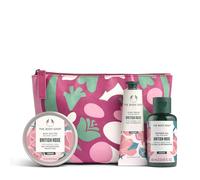The Body Shop British Rose Little Gift Set (Shower Gel 60ml + Body Butter 50ml + Hand Cream 30ml), Festive Floral Trio with Rose Extract, Softening Body Care with Elegant Rose Scent, Vegan