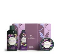 The Body Shop Dewberry Essentials Gift Set, Shower Gel 250ml, Body Yogurt 200ml, Hand Balm 30ml, Fruity Floral Body Care Set, 48hr Hydration, Softening, Fast Absorbing, Vegan Skincare Gift