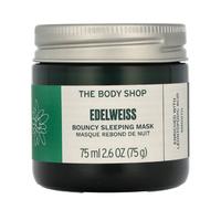 The Body Shop Edelweiss Bouncy Sleeping Mask (1x 75ml), Overnight Face Mask with Edelweiss & Hyaluronic Acid, Hydrating Face Cream for Dry Skin, Vegan Night Mask Skincare