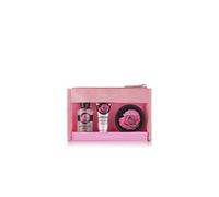 The Body Shop Festive Skincare Beauty Bags - Argan Oil-British Rose-Strawberry-Mango-Shea-Coconut-Moringa-Fuji Green Tea (British Rose)