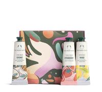 The Body Shop Hand Care Trio Christmas Gift Set (3x 30ml), Festive Mini Hand Balms in Mango, Coconut & Strawberry, Nourishing Moisturisers with Shea Butter, Vegan