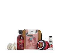 The Body Shop Jolly & Juicy Strawberry Essentials Gift set 48HR MOISTURE, FRUITY SCENT, 3 pieces reusable pouch
