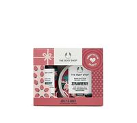 The Body Shop Jolly & Juicy Strawberry Treats Body Care Holiday Gift Set, Vegan, 2-Piece Set