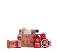 The Body Shop Juicy Strawberry Festive Pampering Essentials Body Yogurt Soap hand cream shower gel Gift SET