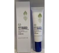 The Body Shop MOISTURE WHITE SHISO Overnight Triple Boost Serum 1oz / 30ml