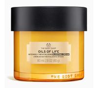 The Body Shop Oils of Life Sleeping Cream 80ml | Night Cream for Tired Looking, Dehydrated Skin, Moisturises, Revitalises and Nourishes Overnight, with Black Cumin