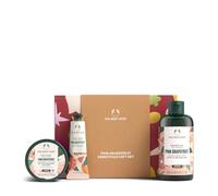 The Body Shop Pink Grapefruit Essentials Gift Set (Shower Gel 250ml + Body Yogurt 200ml + Hand Cream 30ml), Zesty Festive Trio with Pink Grapefruit Extract, Refreshing Body Care, Vegan