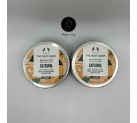 The Body Shop Satsuma Body Butter Duo 2 x 50ml Travel Size Vegan Moisturiser