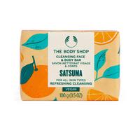 The Body Shop Satsuma Cleansing Face & Body Bar - Cleanses & Revitalizes Skin - Vegan - 3.5oz