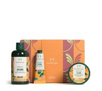 The Body Shop Satsuma Essentials Gift Set, Shower Gel 250ml, Body Yogurt 200ml, Hand Cream 30ml, Citrus Body Care Set, 48hr Hydration, Refreshing Cleanse, Softening, Vegan Skincare Gift