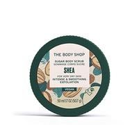 The Body Shop Shea Body Scrub INTENSE SUGAR BODY EXFOLIATOR FOR VERY DRY SKIN, 50 ml Travel size (Pack x2)