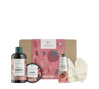 The Body Shop Strawberry Gift Box, 4-Piece Body Care Set, Vegan, with Shower Gel, Body Yogurt, Hand Cream and Bath Lily