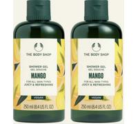 The Body Shop Vegan Mango Shower Gel 250ml Twin Pack (New)