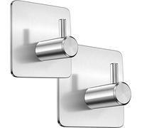 The Bog Standard Silver Towel Holder,Silver Self Adhesive Wall Hooks