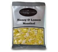 The Boiled Sweet Company® Honey and Lemon Menthol 1Kg - Traditional Individually Wrapped Boiled Sweets - Soothing Menthol, Honey and Lemon Flavour - Pick and Mix Share Size Bags