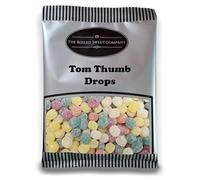 The Boiled Sweet Company® Tom Thumb Drops 1Kg - Small Traditional Sugar Coated Boiled Sweets - Colourful With A Fruity Flavour - Old Fashioned British Favourites - Bulk 1 Kilo Bag - Pick and Mix
