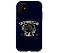 The Bold World Of BSA Motorcycles Retro Case for iPhone 11