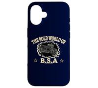 The Bold World Of BSA Motorcycles Retro Case for iPhone 16