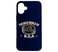 The Bold World Of BSA Motorcycles Retro Case for iPhone 16 Plus