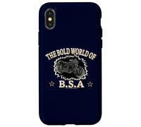 The Bold World Of BSA Motorcycles Retro Case for iPhone X/XS