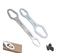 The Bolt Stripper 3000 Wrench Tool, Universal Automotive Torx Wrench 8-24mm Self-Tightening for Small Places, Multifunction Double Head Torx Spanner, for Auto Repair (Sliver,1set)