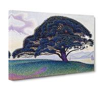 The Bonaventure Pine By Paul Signac Canvas Print | Gallery Wrapped 30mm Frame Wall Art | 20x14 inches | Ready to Hang | Classic Picture | Living Room Bedroom Lounge Office
