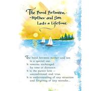 The Bond Between Mother And Son Lasts a Lifetime - Sentimental Verses Fold Out Keepsake Greeting Card (Mother and Son)