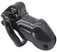 The Bondage Locker Chastity Cage Resin Cage Belt Chastity Device, Black
